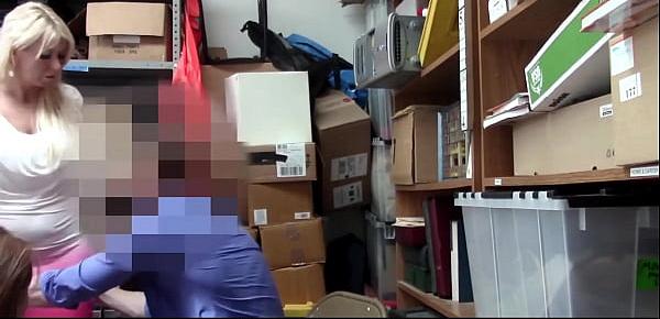 Thick  With A Big Ass Caught Shoplifting Fucked By Security Officer - Skylar Snow